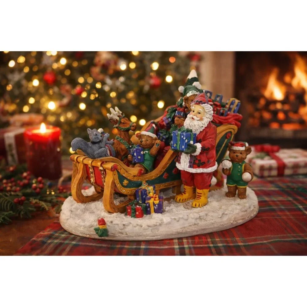 Vintage 1994 International Christmas Santa’s Bout Ready to Fly Figurine Bears Sl